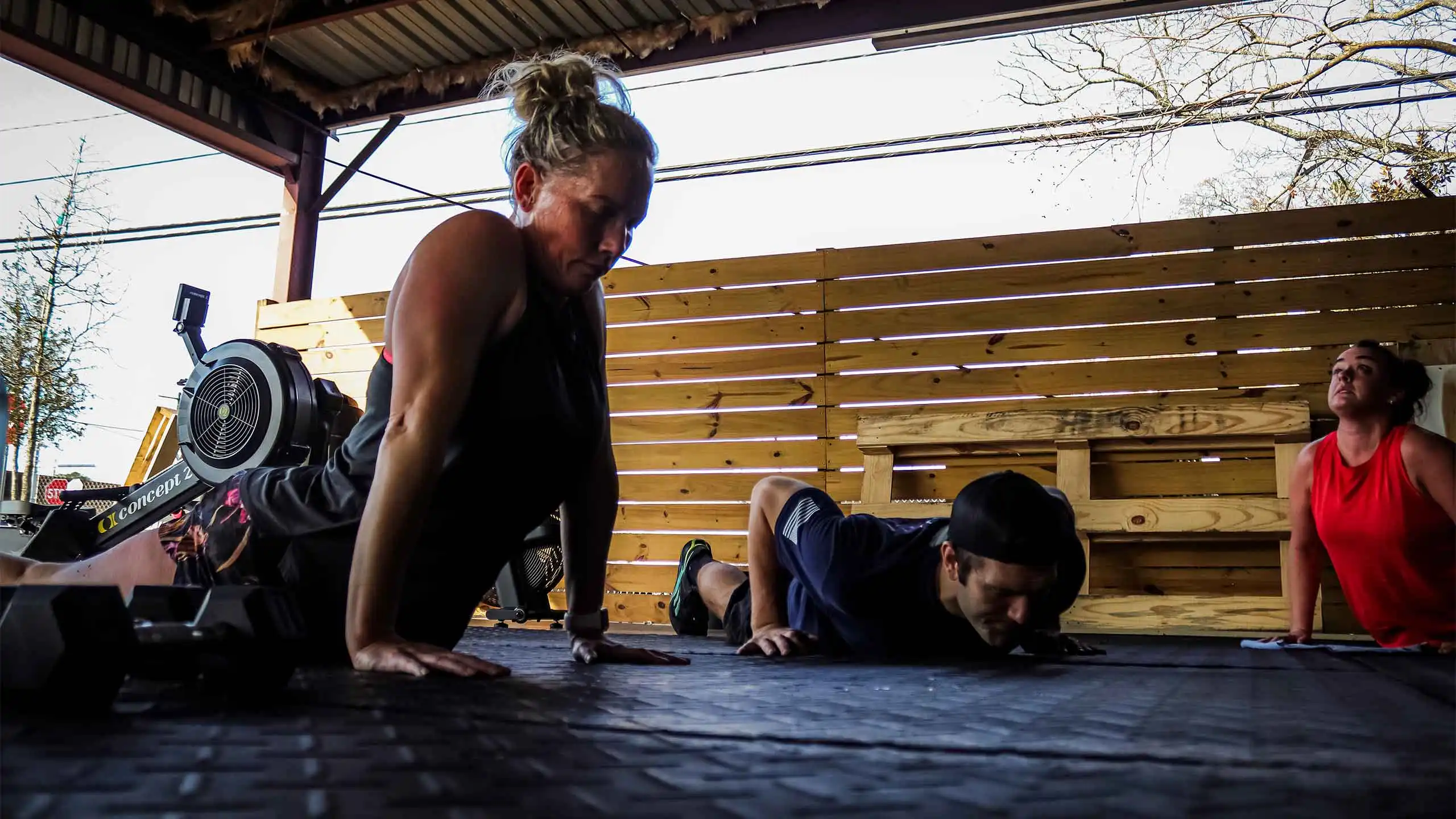 Athletic coach prepares attendees of FREE Savannah Workout at The Coop Gym